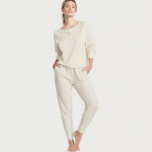 Victoria Secret Waffle Pajama Set - Picture 1 of 2